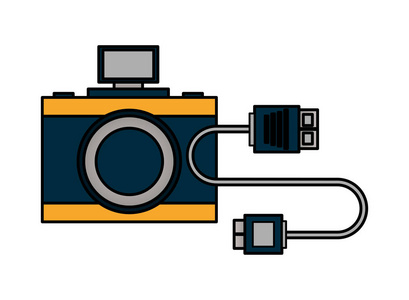 摄影相机和连接器电缆