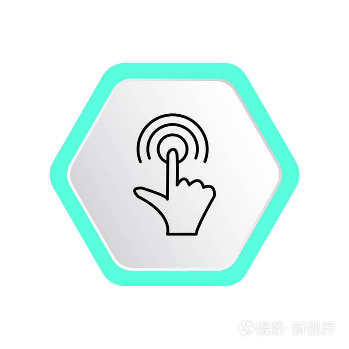 触摸屏网页图标简单矢量图