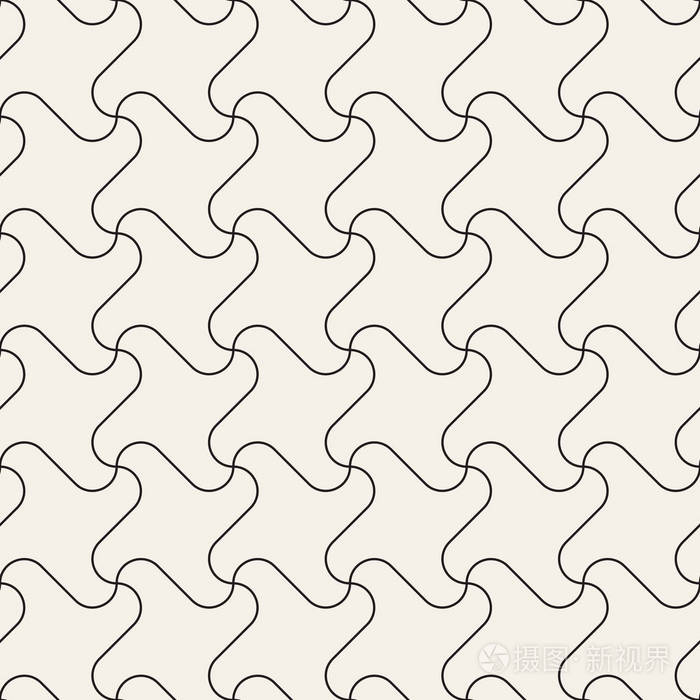 现代时尚抽象纹理. 重复螺旋元素的几何瓷砖.