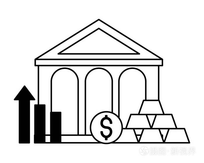 银行货币金条图股市