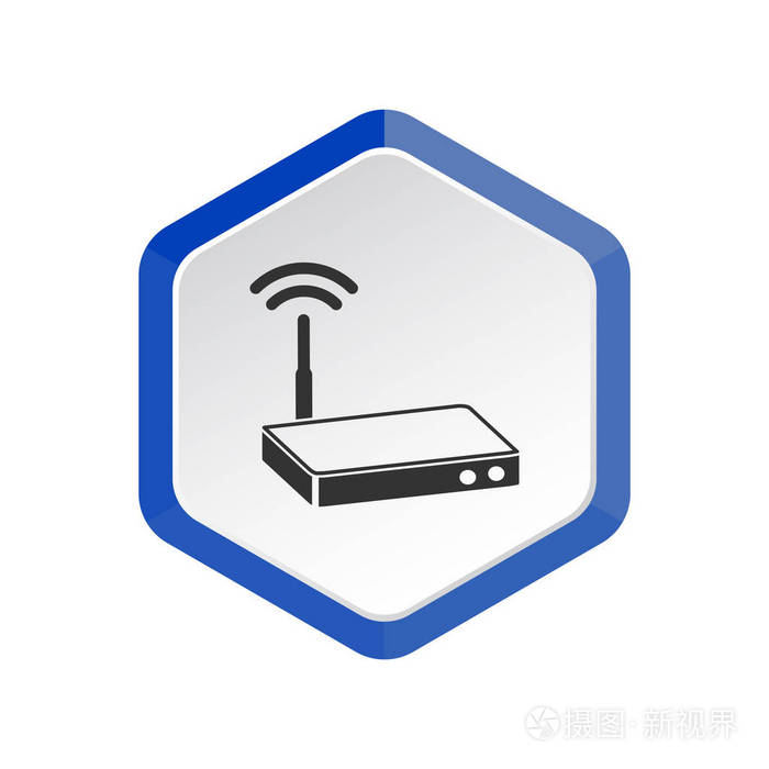 无线路由器图标矢量图