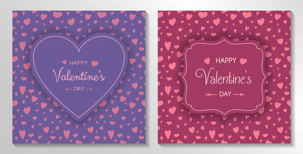 s Day greeting cards  set. Vector