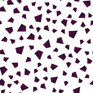 深紫色矢量无缝等距盖与多边形风格。 美丽的插图与三角形的自然风格。 窗帘窗帘的纹理。
