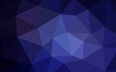 深紫色矢量抽象马赛克背景。 彩色插图抽象风格与三角形。 为您的业务全新设计。