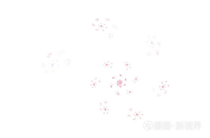 水彩白色粉红色红色分形壁纸设计 插图很漂亮 美丽的五颜六色的花 抽象背景 无缝花卉背景图案 美丽风格的壁纸 照片 正版商用图片18e6ow 摄图新视界