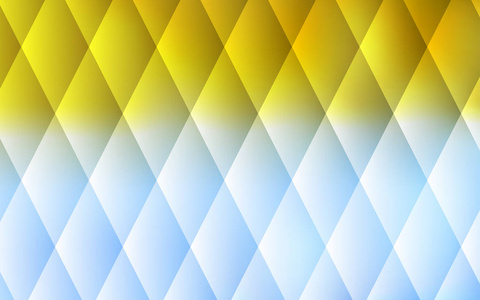 浅蓝色黄色矢量图案的方形风格。 带有彩色梯度的抽象背景上的矩形。 现代模板为您的登陆页面。