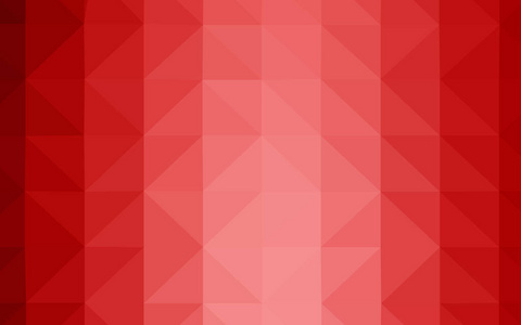 浅红色矢量三角形镶嵌纹理。 彩色插图抽象风格与三角形。 您的网站的多边形设计。