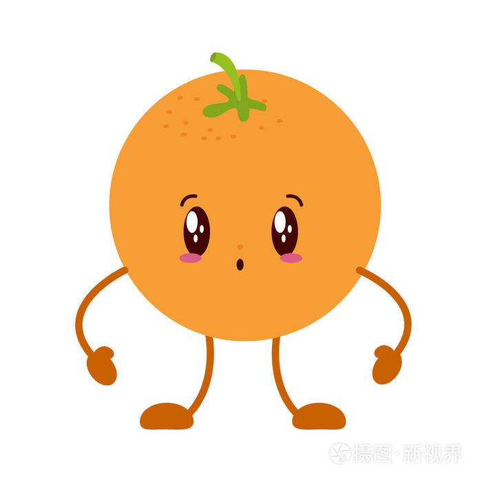 川井橙色卡通人物