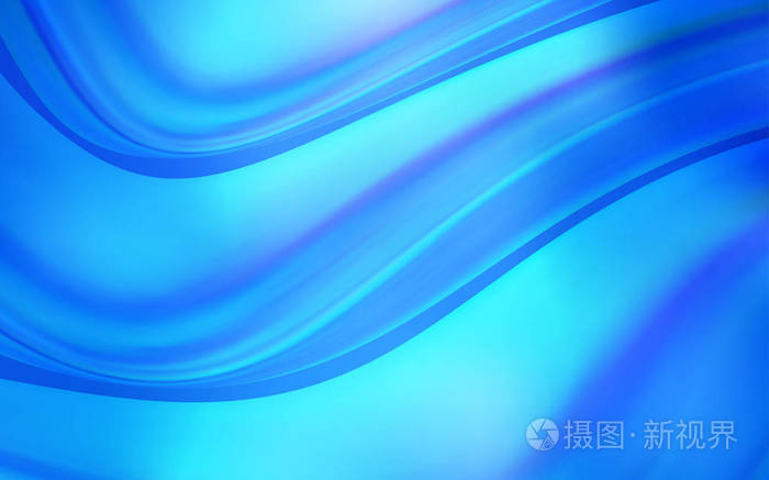 浅蓝色矢量模板与弯曲线彩色抽象插图与渐变线大理石设计为您的网站