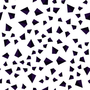 深粉红色蓝色矢量无缝等距纹理与三角形风格。 带有三角形的抽象梯度插图。 织物壁纸设计图案。