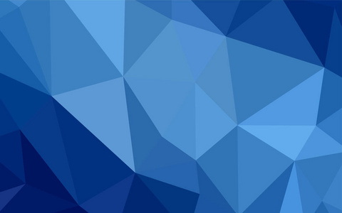 浅蓝黄色矢量抽象多边形模板。 彩色插图抽象风格与三角形。 最好的三角设计为您的业务。