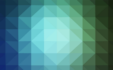 浅蓝色矢量抽象多边形模板。 一种完全新的多边形风格的彩色插图。 你的品牌书的新模板。