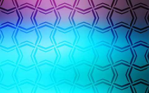 浅粉红色蓝色矢量覆盖与条纹。 现代几何抽象插图与线条。 智能设计为您的商业广告。