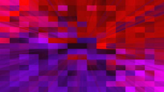 美丽明亮的马赛克与方形颗粒, 这是计算机生成的抽象数字技术背景, 3d 渲染