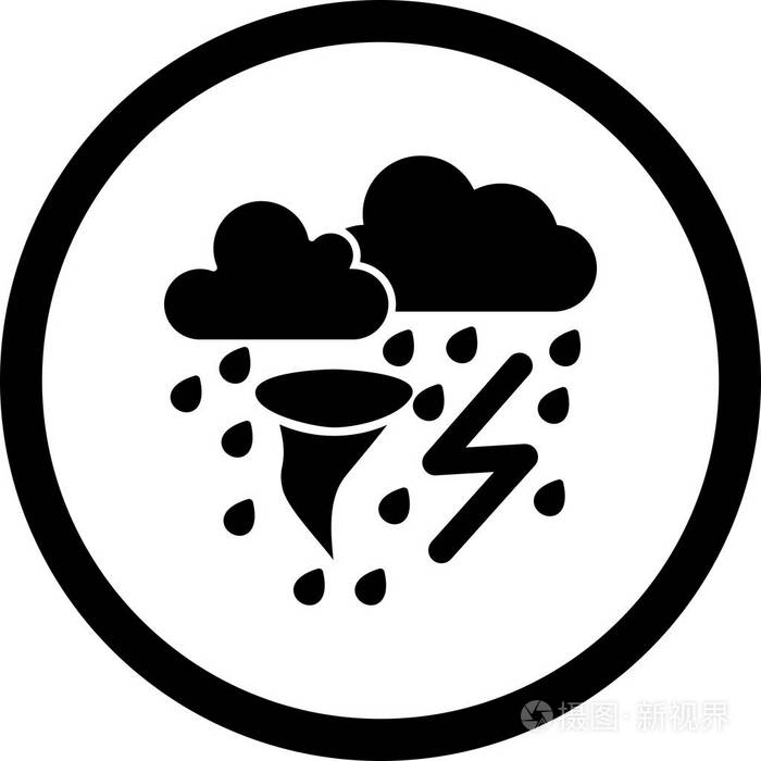 矢量恶劣天气ico