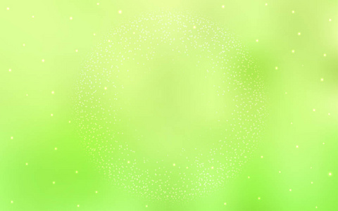 浅绿色黄色矢量背景与星系星. 现代抽象插图与大北斗七星.