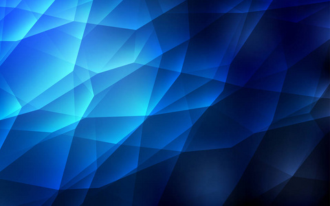 深蓝色矢量纹理与三角形风格。 彩色梯度抽象背景上的三角形。 海报横幅的最佳设计。