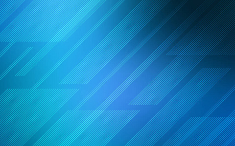 深蓝色矢量纹理与彩色线. 在抽象模板上用线条装饰闪亮的插图.