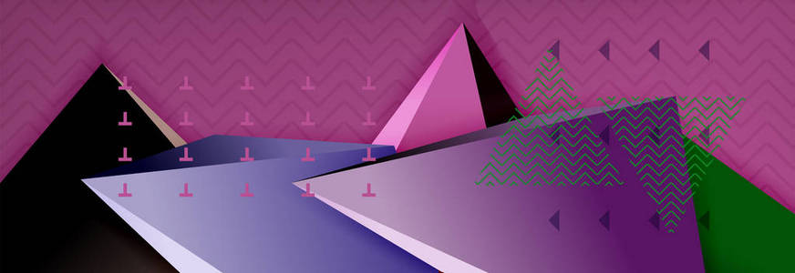 3d 三角矢量最小抽象背景设计