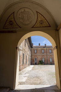 Agogna, Pavia, Lombardy, Italy the medieval castle