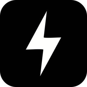 闪电icon供个人和商业使用的矢量天气图标.照片