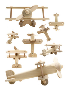 用于模型制作的木制飞机