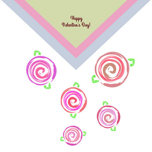 s Day, rose, flower, greeting card, vector background