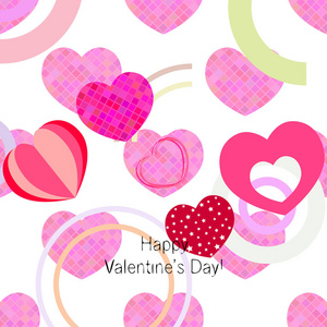 s Day, heart, greeting card, vector background