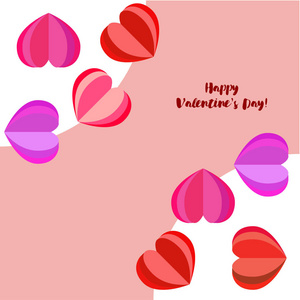 s Day, heart, greeting card, vector background