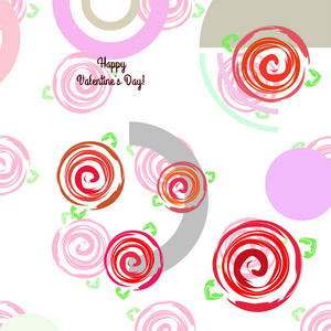 s Day, rose, flower, greeting card, vector background