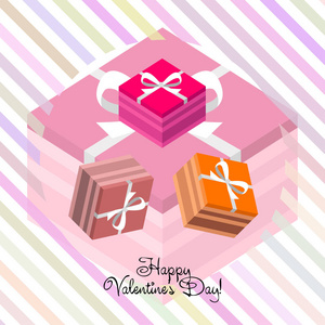 s Day, gift, greeting card, vector background