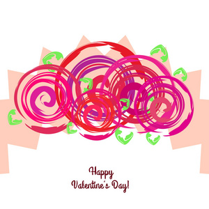 s Day, rose, flower, greeting card, vector background