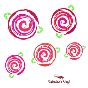 s Day, rose, flower, greeting card, vector background