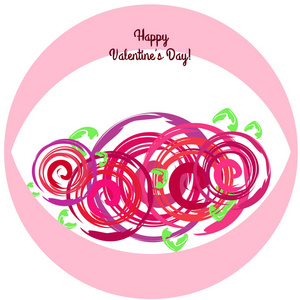 s Day, rose, flower, greeting card, vector background