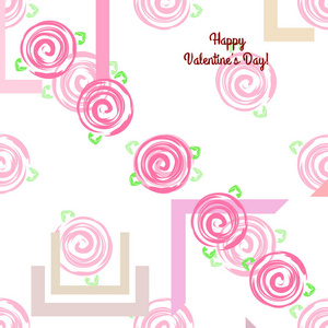 s Day, rose, flower, greeting card, vector background