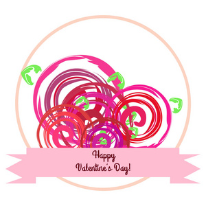 s Day, rose, flower, greeting card, vector background