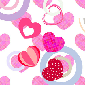 s Day, heart, greeting card, vector background