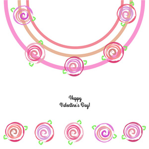 s Day, rose, flower, greeting card, vector background