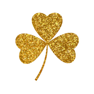 明亮的闪亮三叶草图片