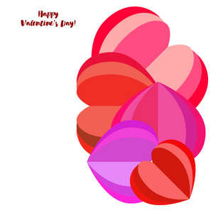 s Day, heart, greeting card, vector background