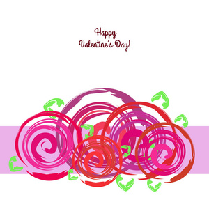 s Day, rose, flower, greeting card, vector background