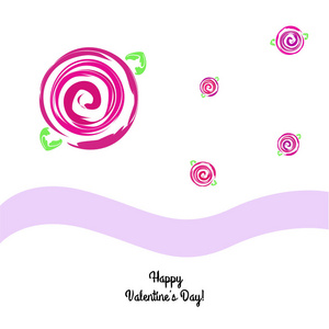 s Day, rose, flower, greeting card, vector background