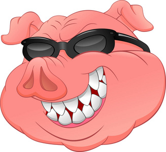 猪头戴眼镜