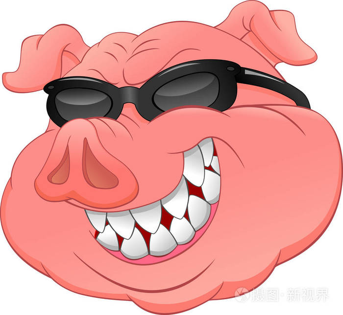猪头戴眼镜