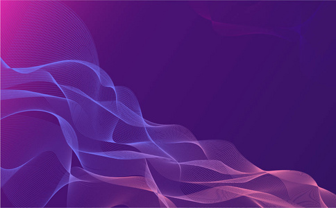 许多线条的波浪. 抽象的波浪条纹. 创意线条艺术. 几何抽象背景.