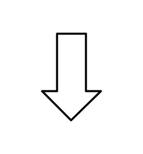 下划线箭头轮廓图片