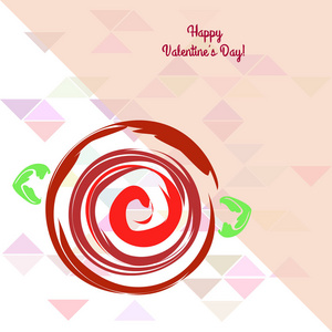 s Day, rose, flower, greeting card, vector background