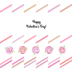 s Day, rose, flower, greeting card, vector background