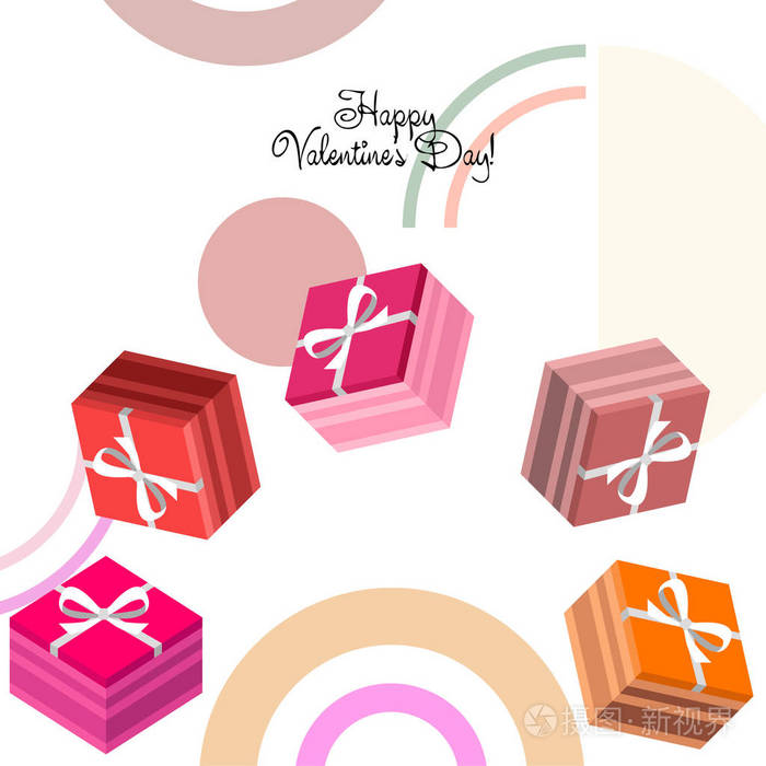 s Day, gift, greeting card, vector background