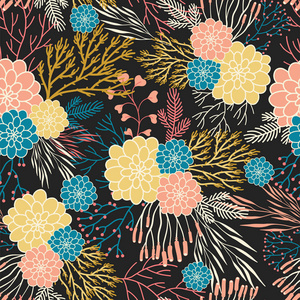 抽象背景与花卉元素.自然设计.秋天的心情照片